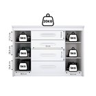Cômoda Para Quarto 2 Portas 4 Gavetas Elegance Branco