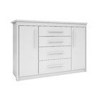 Cômoda Para Quarto 2 Portas 4 Gavetas Elegance Branco