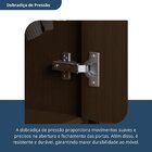 Cômoda Para Quarto 2 Portas 4 Gavetas Elegance Capuccino Wood