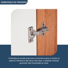 Cômoda Para Quarto 2 Portas 4 Gavetas Elegance Freijó /off-wh