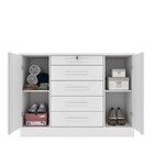 Cômoda Para Quarto 2 Portas 5 Gavetas - Fortuna-neve - Tcil M