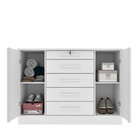 Cômoda Para Quarto 2 Portas 5 Gavetas - Fortuna-neve - Tcil M