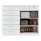 Cômoda Para Quarto 2 Portas 8 Gavetas Torino M10 Branco - Mpo