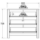 Comoda Para Quarto 3 Gavetas 76 Cm Dm219 Dtall