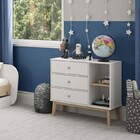 Cômoda Para Quarto 3 Gavetas Em Madeira Maciça E Mdf Simba Br