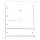 Cômoda Para Quarto 4 Gavetas Atria D02 Amedola/grafito - Mpoz