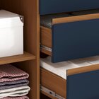 Cômoda Para Quarto 4 Gavetas E 1 Porta Mdf R260 Canela/azul