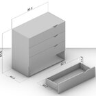 Cômoda Para Quarto 4 Gavetas Porto Branco/azul