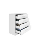 Cômoda Para Quarto 4 Gavetas - Suécia-neve - Tcil Móveis