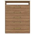 Cômoda Para Quarto 5 Gavetas 1 Nicho Triunfo D02 Amendola Tou