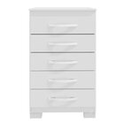 Cômoda Para Quarto 5 Gavetas Clássico Itapema Branco