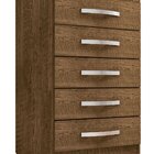 Cômoda Para Quarto 5 Gavetas Com Pés Cannes  Malbec
