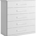 Cômoda Para Quarto 5 Gavetas Corrediças Telescópicas - Toront