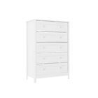 Cômoda Para Quarto 5 Gavetas Dm-229 Branco