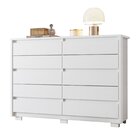 Cômoda Para Quarto 5 Gavetas Duetto Branco