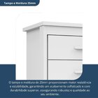 Cômoda Para Quarto 5 Gavetas Elegance Branco