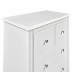 Cômoda Para Quarto 5 Gavetas Louise Branco