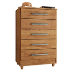 Cômoda Para Quarto 5 Gavetas Paola Cedro - Saga Decor