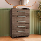 Cômoda Para Quarto 5 Gavetas Paola Ypê - Saga Decor