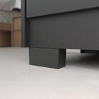 Cômoda Para Quarto 5 Gavetas Preto Fosco Plena Shop Jm