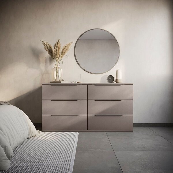 Cômoda Para Quarto 6 Gavetas 150cm Serena Gianduia