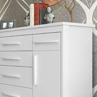 Cômoda Para Quarto 6 Gavetas Com Sapateira Elegance 2089 Bran