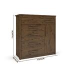 Cômoda Para Quarto 6 Gavetas Com Sapateira Elegance 2089 Capu