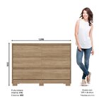 Cômoda Para Quarto 6 Gavetas Ravenna Jequitibá
