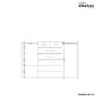 Cômoda Para Quarto 7 Gavetas E 2 Portas Fontana Cinamomo