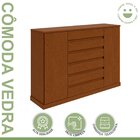 Cômoda Para Quarto 7 Gavetas E 2 Portas Vedra Frassino