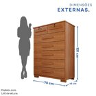 Cômoda Para Quarto 7 Gavetas Topázio Expresso Móveis Cinamomo