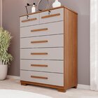 Cômoda Para Quarto 7 Gavetas Topázio Expresso Móveis Cinamomo