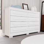 Cômoda Para Quarto 8 Gavetas Diamante Espresso Móveis Branco
