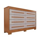 Cômoda Para Quarto 8 Gavetas Diamante Espresso Móveis Cinamom