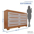 Cômoda Para Quarto 8 Gavetas Diamante Espresso Móveis Cinamom