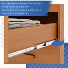 Cômoda Para Quarto 8 Gavetas Diamante Espresso Móveis Cinamom