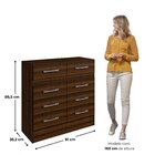 Cômoda Para Quarto 8 Gavetas Imperatriz Cacau Cacau