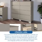 Cômoda Para Quarto 8 Gavetas Lara Níquel