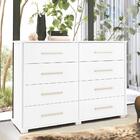 Cômoda Para Quarto 8 Gavetas Lis F08 Branco - Mpozenato