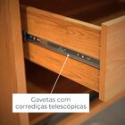 Cômoda Para Quarto 8 Gavetas Ripado 100% Mdf Tarsila Cinamomo