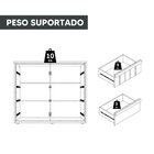 Cômoda Para Quarto 8 Gavetas Ripado 100% Mdf Tarsila Cumaru /