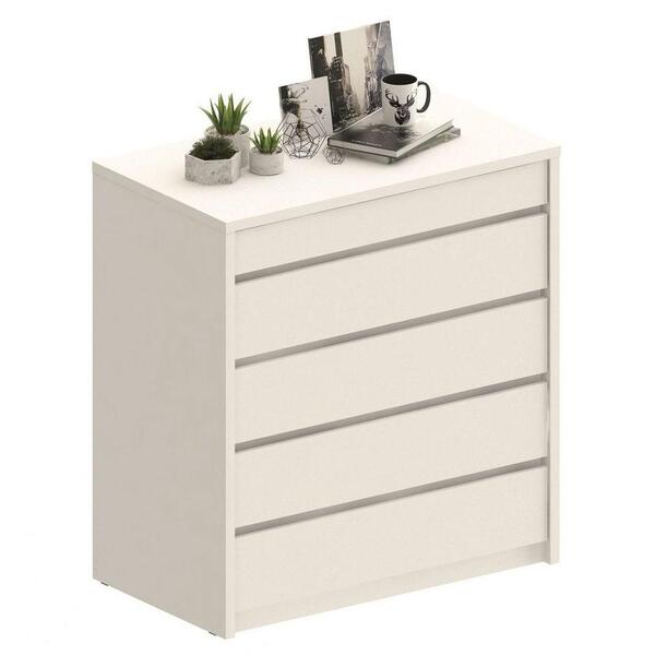 Cômoda Para Quarto 90cm Com Colmeia Organizadora 5 Gavetas Pr