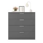 Cômoda Para Quarto Casal 4 Gavetas Sleep Cinza Caemmun