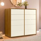 Cômoda Para Quarto Com 10 Gavetas Melinda Freijó/off White