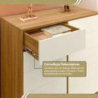 Cômoda Para Quarto Com 10 Gavetas Melinda Freijó/off White