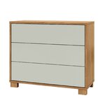 Cômoda Para Quarto Com 3 Gavetas 105cm Freijó Madeirado