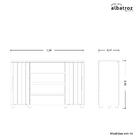 Cômoda Para Quarto Com 4 Gavetas 2 Portas E Prateleiras Evide