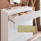 Cômoda Para Quarto Com 5 Gavetas 86,8cm X 91,5cm Compacta Bra