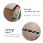 Cômoda Para Quarto Com 5 Gavetas Aruba Cinamomo/off White