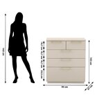 Cômoda Para Quarto Com 5 Gavetas Mdp Debai Fendi